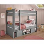Stompa Uno Grey Bunk Bed with Underbed Storage