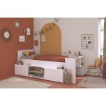 Parisot Cleo Cabin Bed in White with Storage