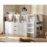 Julian Bowen Vision Mid Sleeper Bed in White