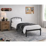 Julian Bowen Onyx Single Bed in Satin Grey