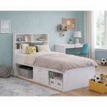Kidsaw Kudl 3ft Low Single Bookcase Bed in White