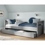 Stompa Uno Single Bed with Trundle in Grey