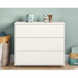 Stompa Uno S White 3 Drawer Chest