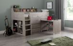 Julian Bowen Jupiter Mid Sleeper Cabin Bed in Grey Oak