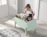 Vipack Kiddy Wooden Kids Toy Box in Mint Green