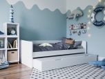 Kidsaw Kudl Day Bed with Trundle in White