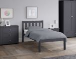 Julian Bowen Luna Bed in Anthracite - 3ft Single