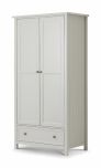  Julian Bowen Maine 2 Door Combination Wardrobe in Dove Grey