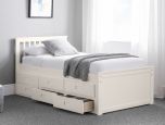 Julian Bowen Maisie White Captains Storage Bed with Underbed and Drawers