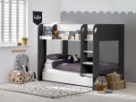 Julian Bowen Mars Bunk Bed in  Charcoal and White