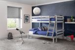Julian Bowen Merlin Triple Sleeper Bunk Bed in Dove Grey