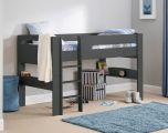 Julian Bowen Pluto Mid Sleeper Bed in Anthracite