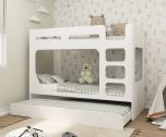 Kidsaw Sirius Pod Bunk Bed in White with Underbed Trundle