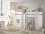 Vipack Reno House Mid Sleeper Bed in White