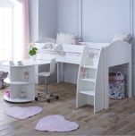 Kids Avenue Eli B Midsleeper Cabin Bed & Pull-out Desk (formerly Stompa Rondo B Midsleeper Bed)
