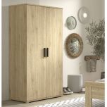 Vipack Sam 2 Door Wardrobe in Solid Oak