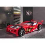 Vipack Lighting Racer Car Bed with Free Duvet Set
