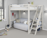 Astral Staircase High Sleeper Bed in White