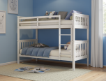 Flair Koop Detachable Bunk Bed in White - 3ft Single