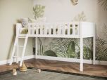 Flair Bea Shorty Mid Sleeper Cabin Bed in White