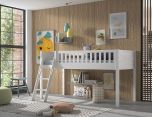 Vipack Scott Mid Sleeper Bed in Brilliant White