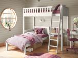 Stompa Arven White High Sleeper with Single Bed