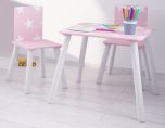 Kidsaw Pink Star Table and 2 Chairs