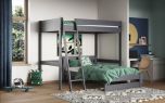 Astral Small Double Grey High Sleeper with L Shaped Small Double Bed