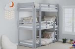 Birlea Tressa Triple Stack Bunk Bed in Grey