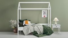 Hoppekids ECO Shorty Housebed in White
