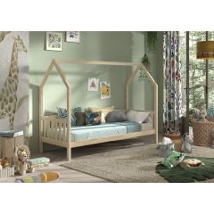 Vipack Hut Cabin Bed in Natural Pine