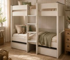 Julian Bowen Celeste Bunk Bed with Drawers - Nordic Wood Effect