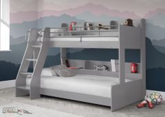 Julian Bowen Domino Triple Sleeper In Dove Grey