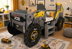 Kidsaw Monster Jam Digatron JCB Single Bed