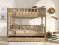 Vipack Forrest Bunk Bed with Underbed in Solid Oak