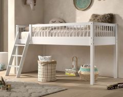 Vipack Forrest Mid Sleeper Bed in White Beech