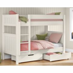 Stompa Classic White Bunk Bed with Drawers