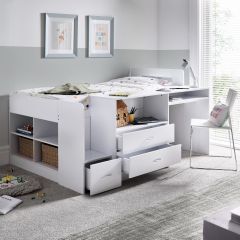 Millie White Storage Mid Sleeper
