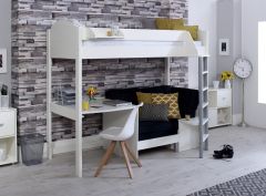 Kids Avenue Noah B High Sleeper Bed with Sofabed & Desk