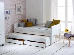 Thuka Nordic Day Bed 1 with Drawers in White