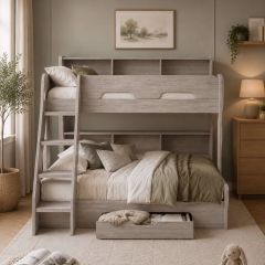 Julian Bowen Orion Triple Sleeper Bunk Bed in Grey Oak