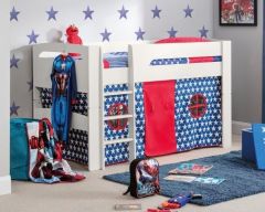 Julian Bowen Pluto Mid Sleeper Bed in Surf White