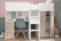 Parisot Tom Junior High Sleeper in White & Oak