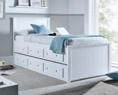 Zara White 3 Drawer Storage Guest Bed