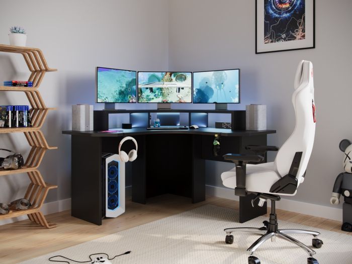 Corner gaming computer desks hotsell