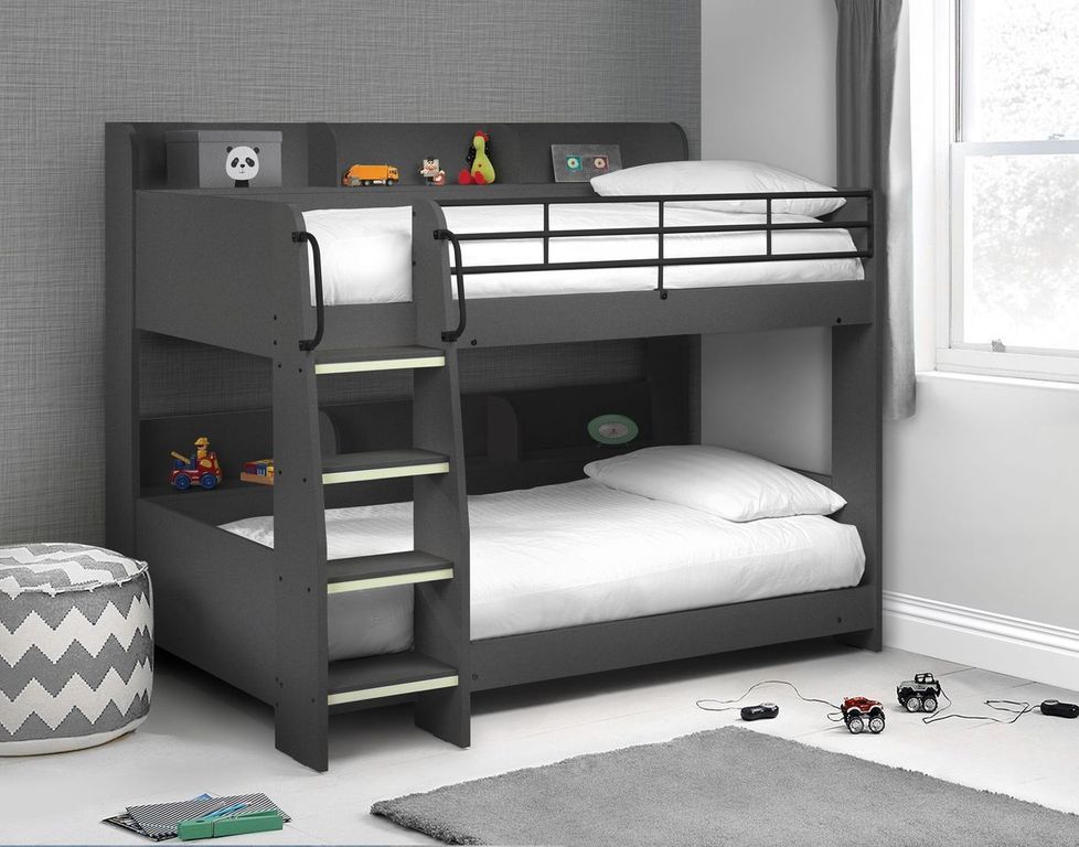 Julian Bowen Domino Bunk Bed Anthracite Package Deal