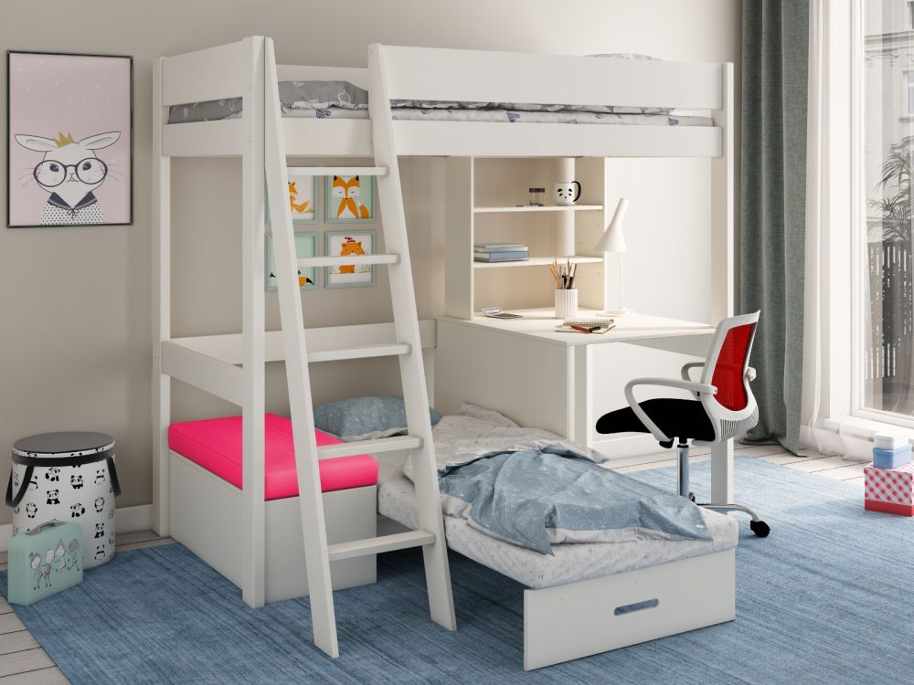 Mid sleeper bed with sofa cheap
