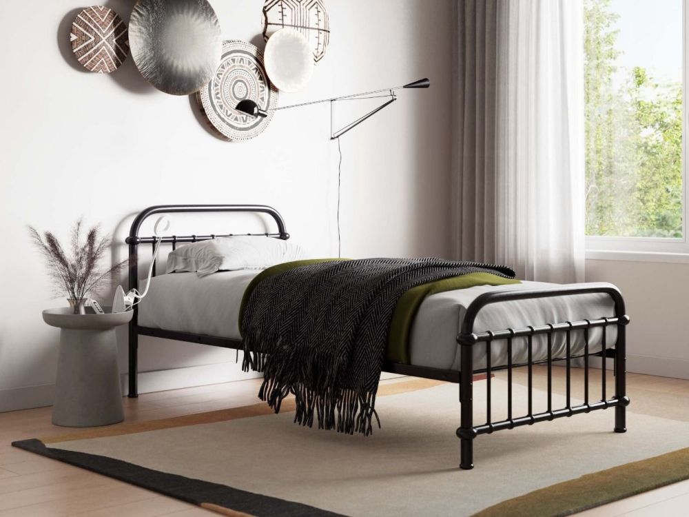 Single metal cot store