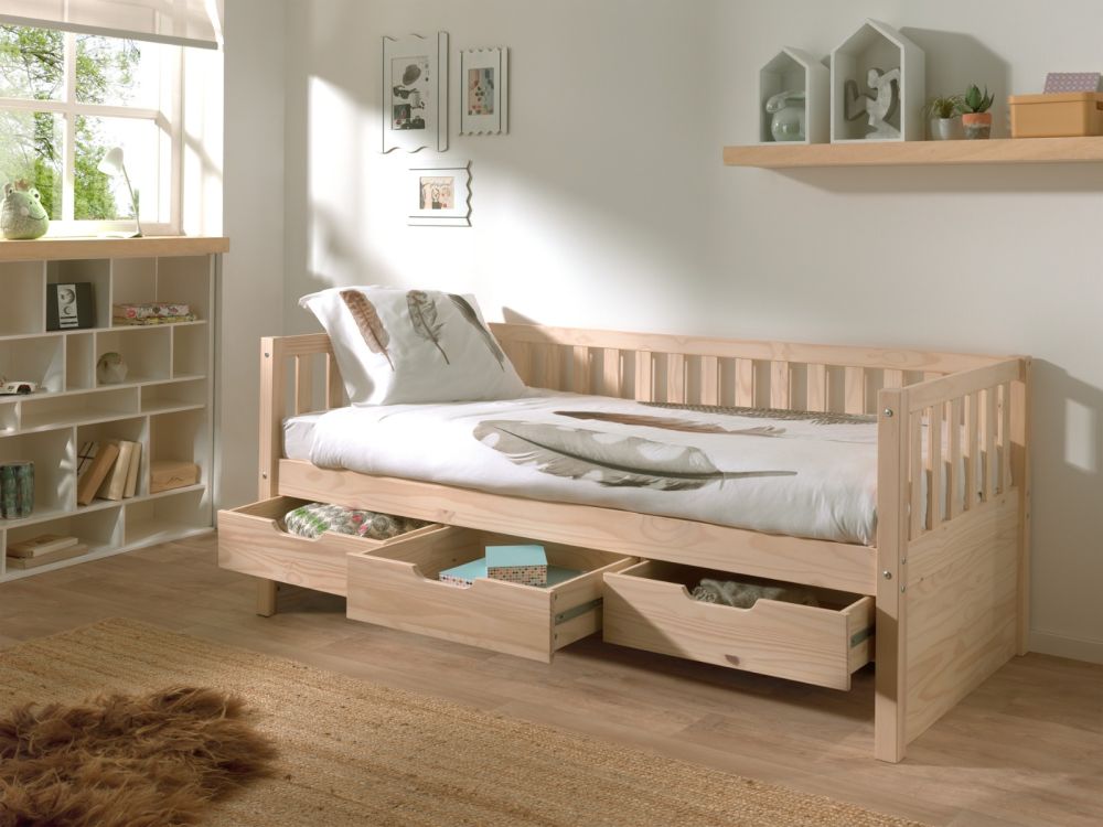 Wood captains bed discount
