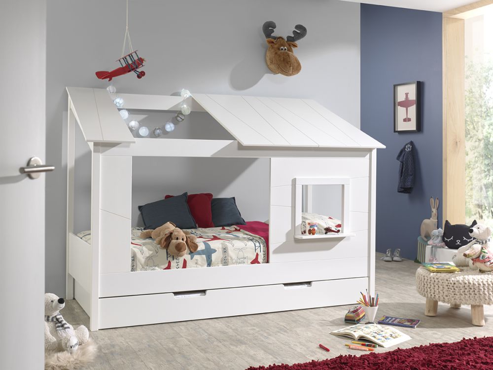Kids house bed with trundle hotsell